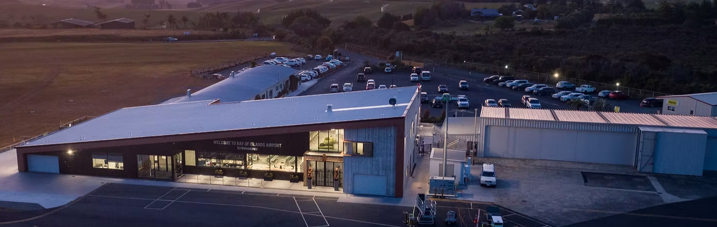 Cars parked in the secure BOI Car Storage yard near Kerikeri Airport